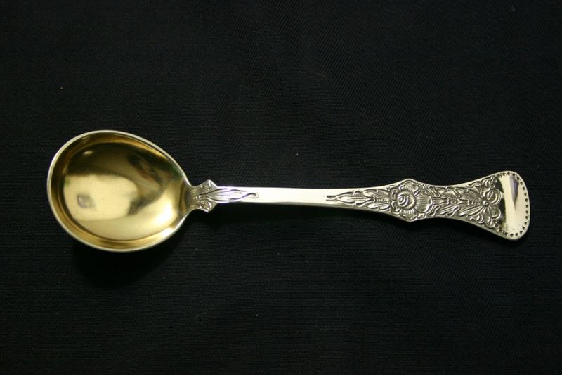 Flat Rose syltetøyskje (forgylt)