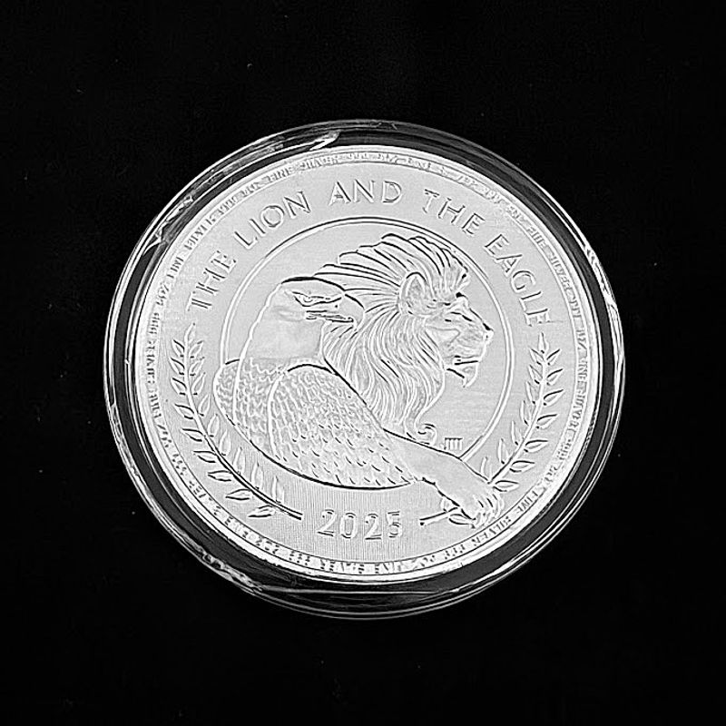 The Lion and the Eagle - 5oz sølvmynt
