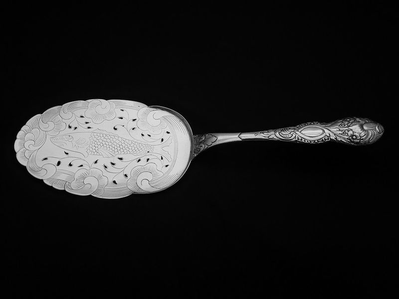 Fiskespade - håndsisselert