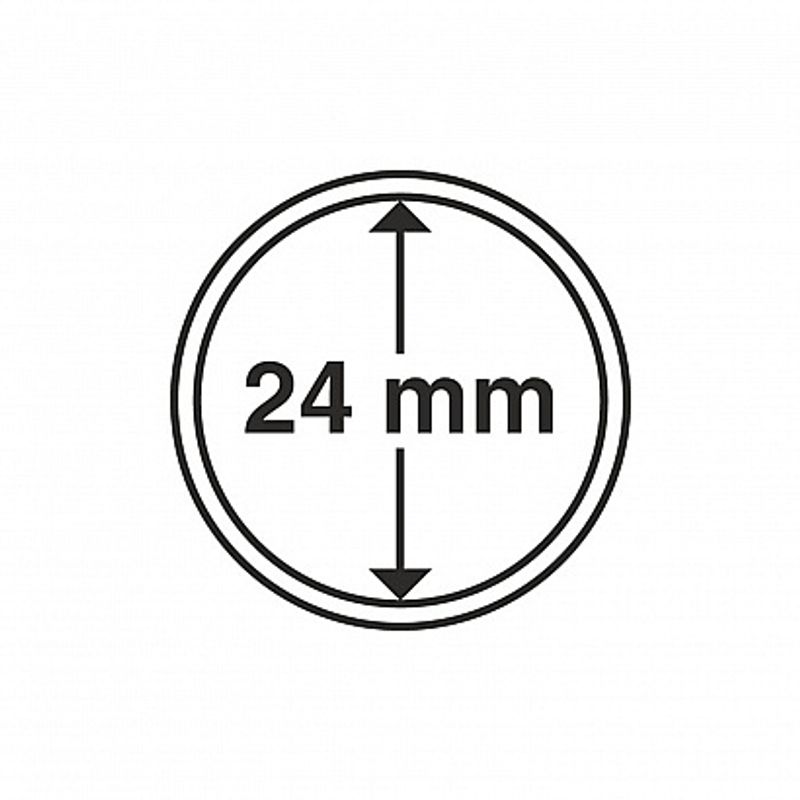 Myntkapsler runde - 10 stk
