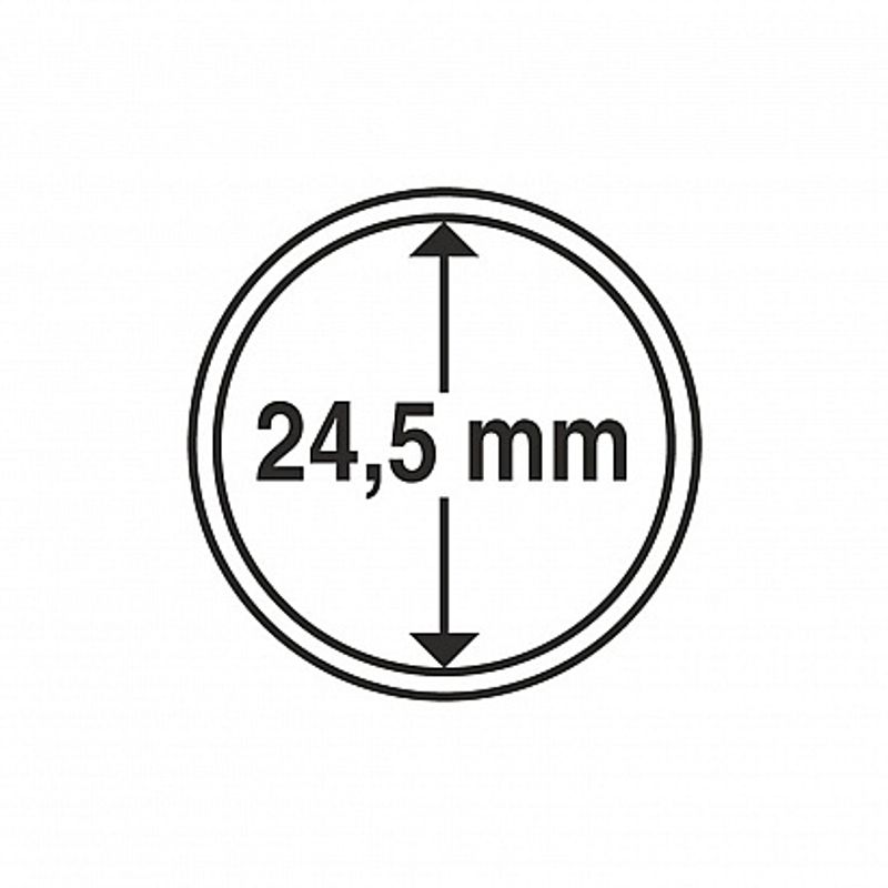 Myntkapsler runde - 10 stk