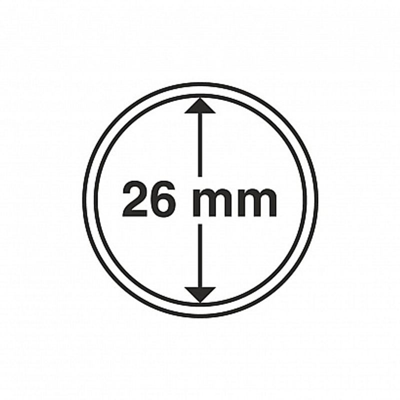 Myntkapsler runde - 10 stk