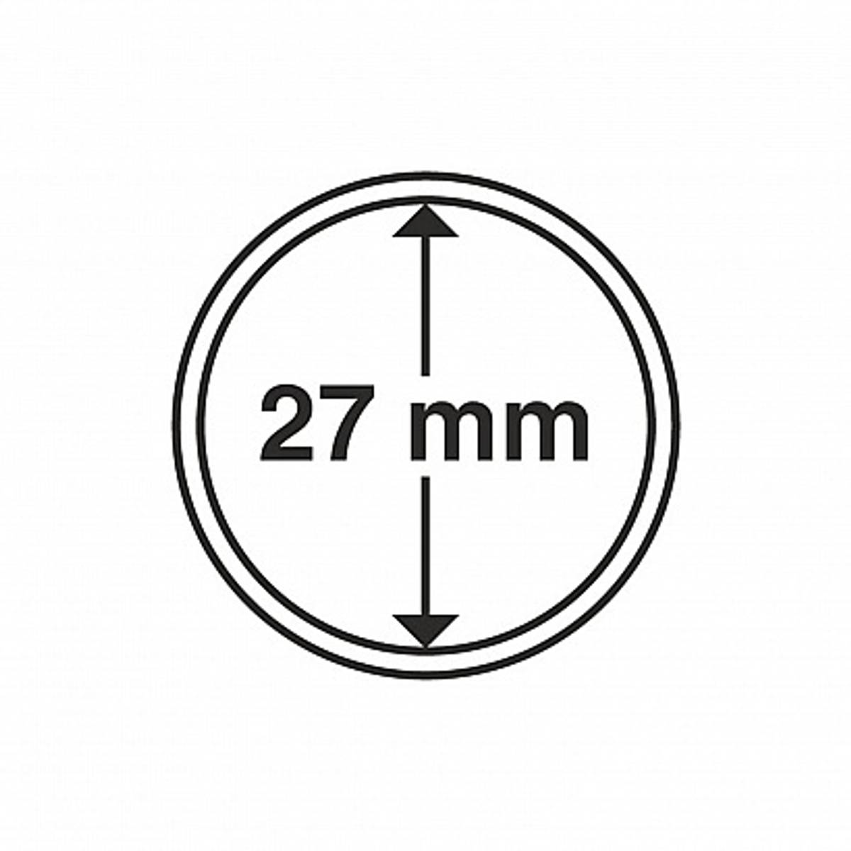 Myntkapsler runde - 10 stk