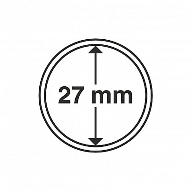 Myntkapsler runde - 10 stk