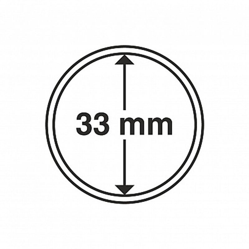 Myntkapsler runde - 10 stk
