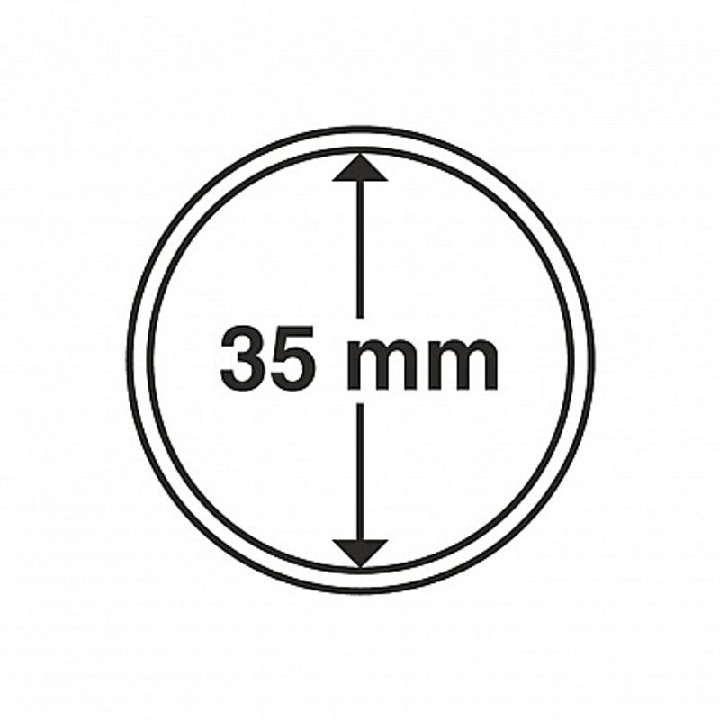 Myntkapsler runde - 10 stk